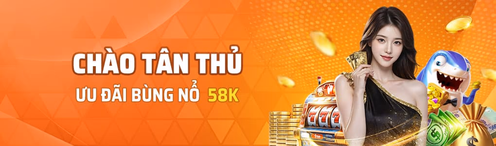 Banner khuyến mãi tại 58vin
